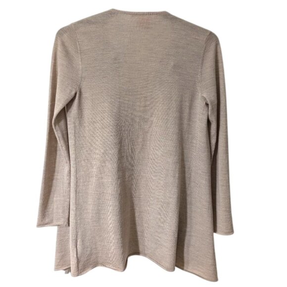 Tory Burch 100% Wool Ruffle Cardigan Sweater - Picture 4 of 5